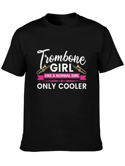 Trombone Girl T-Shirt - Music Lover Gift