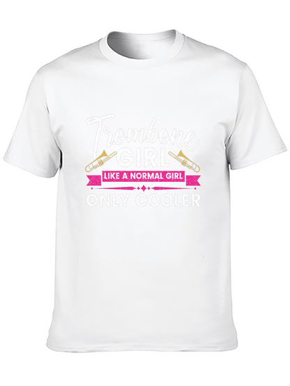 Trombone Girl T-Shirt - Music Lover Gift
