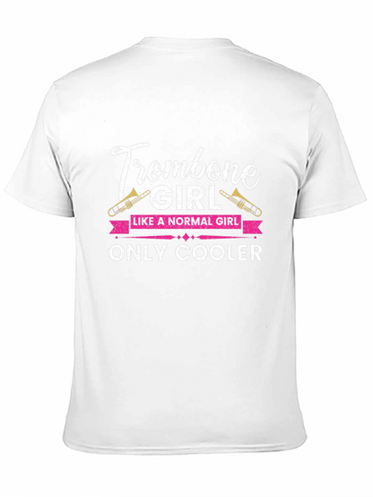 Trombone Girl T-Shirt - Music Lover Gift