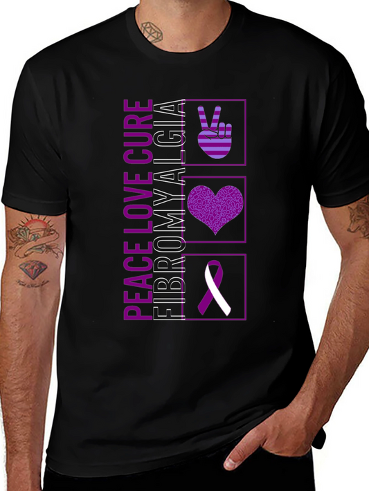 Peace Love Cure Fibromyalgia T-Shirt