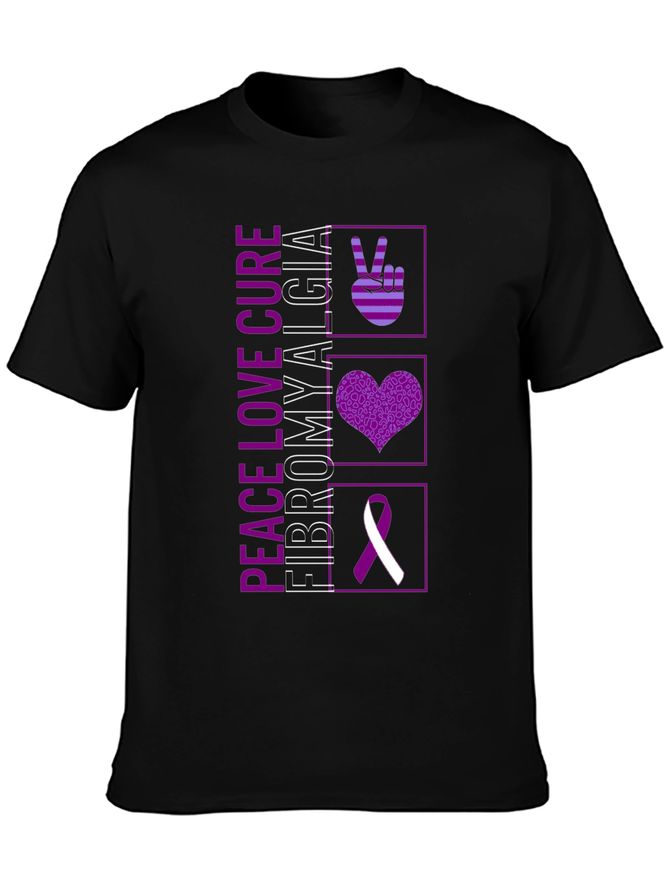 Peace Love Cure Fibromyalgia T-Shirt