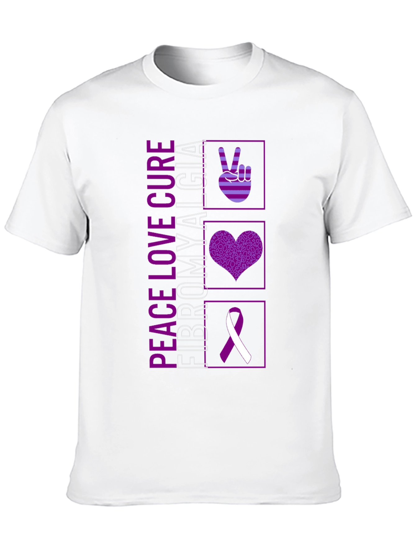 Peace Love Cure Fibromyalgia T-Shirt