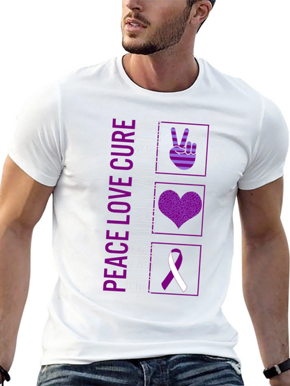 Peace Love Cure Fibromyalgia T-Shirt