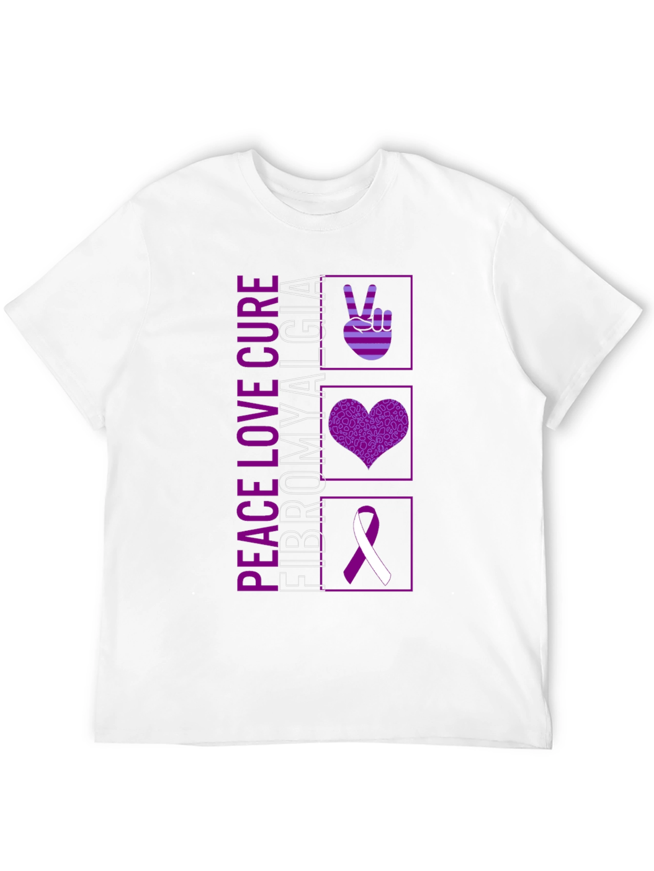 Peace Love Cure Fibromyalgia T-Shirt