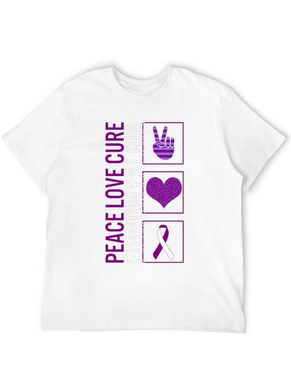 Peace Love Cure Fibromyalgia T-Shirt