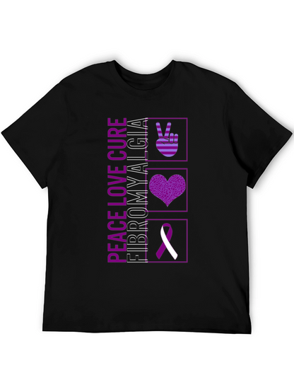Peace Love Cure Fibromyalgia T-Shirt