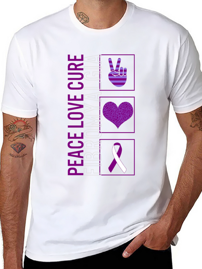 Peace Love Cure Fibromyalgia T-Shirt