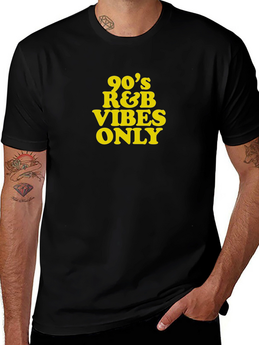 90s R&B Vibes Only Black T-Shirt