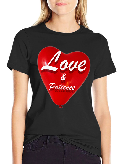 Love & Patience Heart Graphic T-Shirt