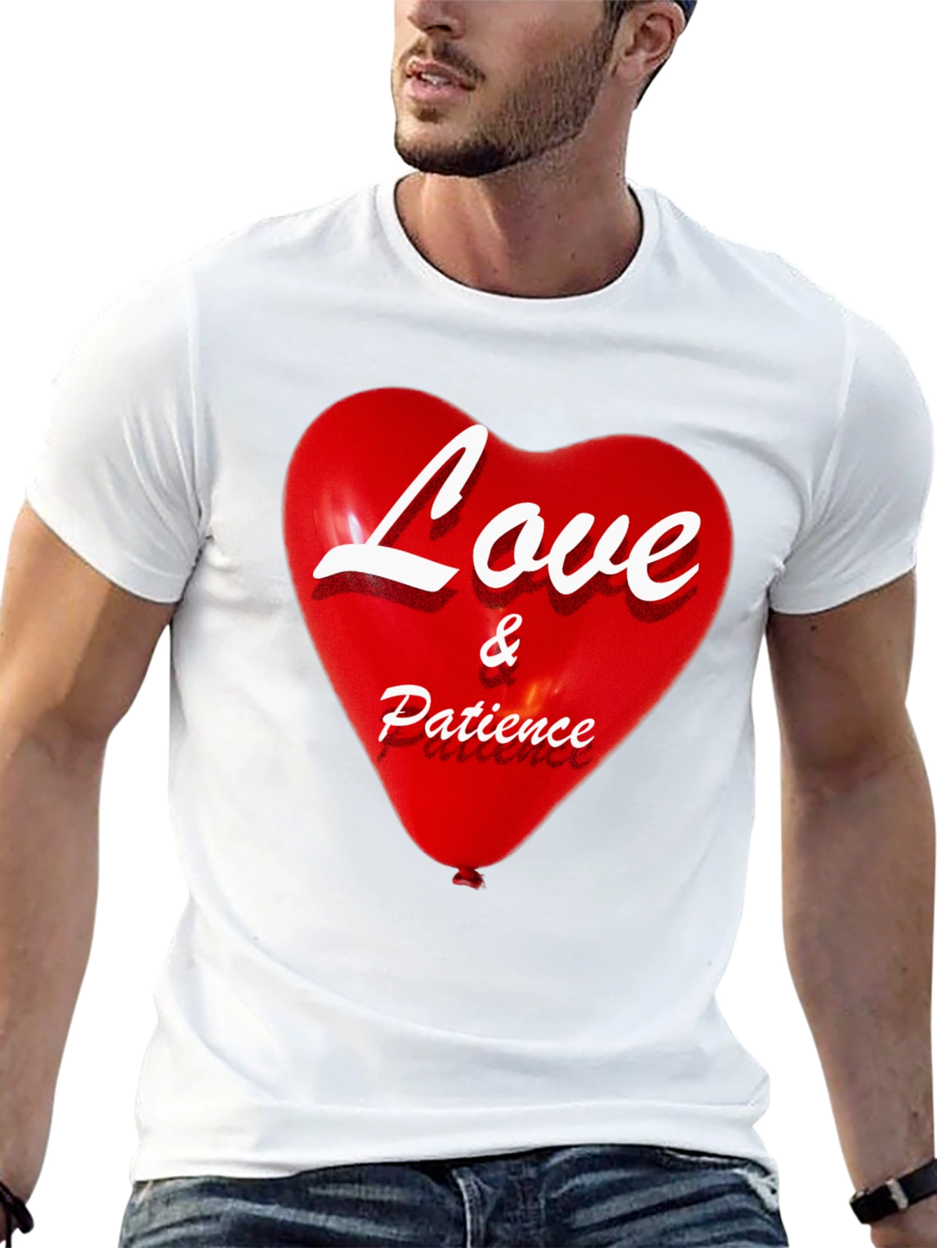 Love & Patience Heart Graphic T-Shirt
