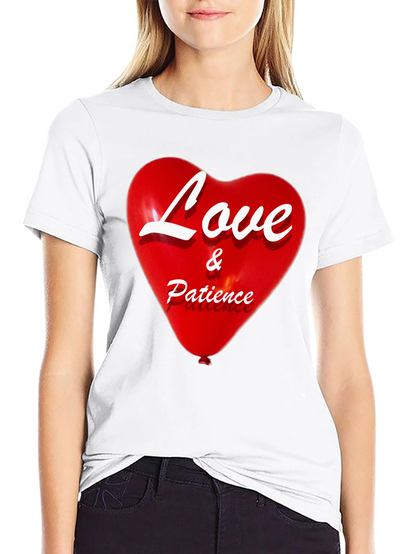 Love & Patience Heart Graphic T-Shirt
