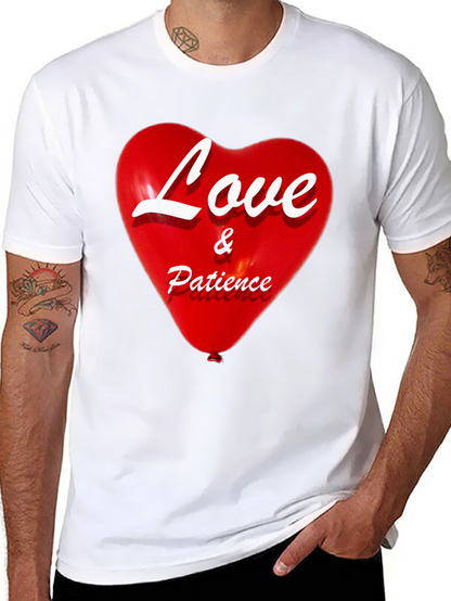 Love & Patience Heart Graphic T-Shirt