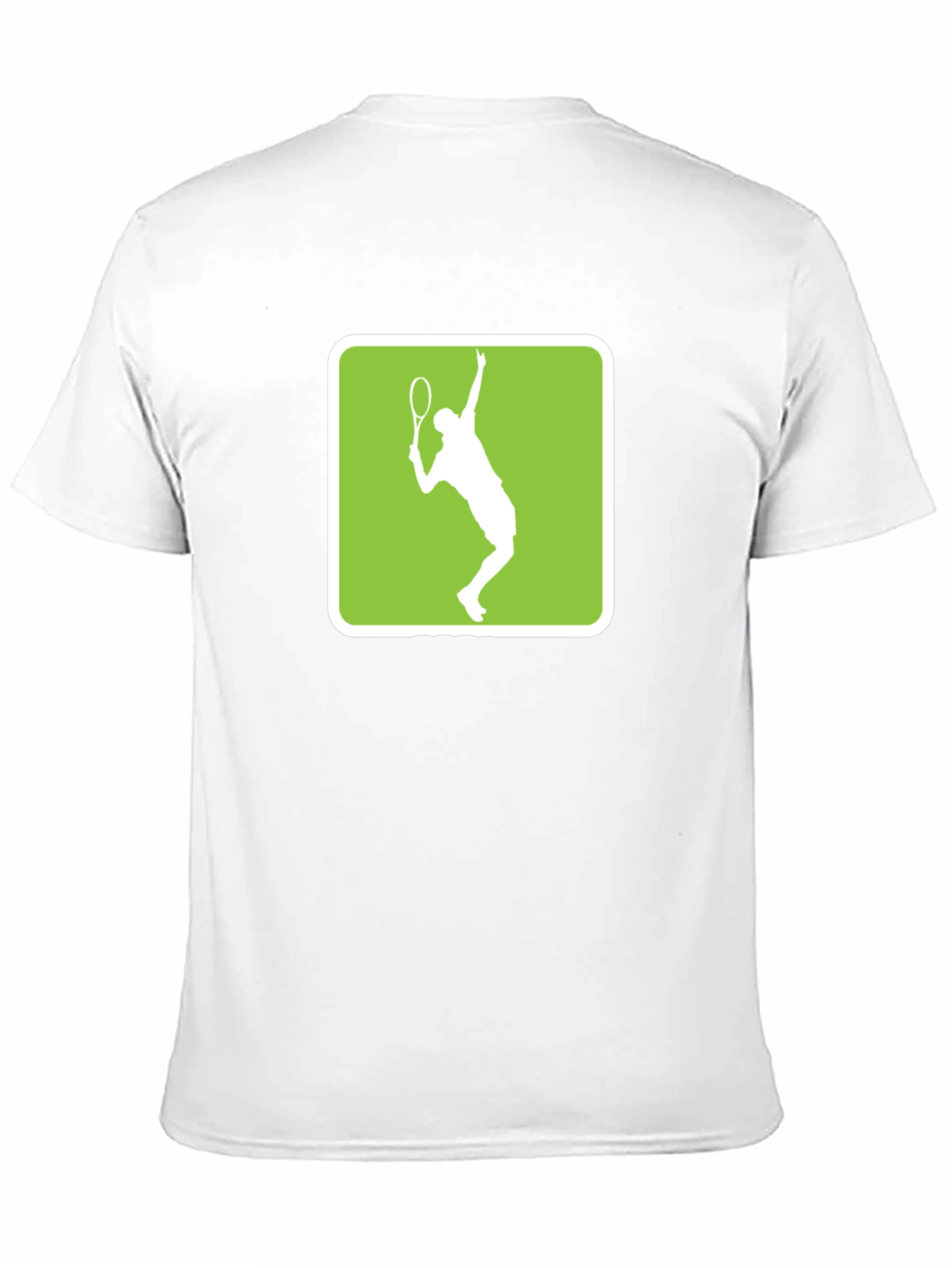 Tennis Player Graphic Tee - Black Cotton