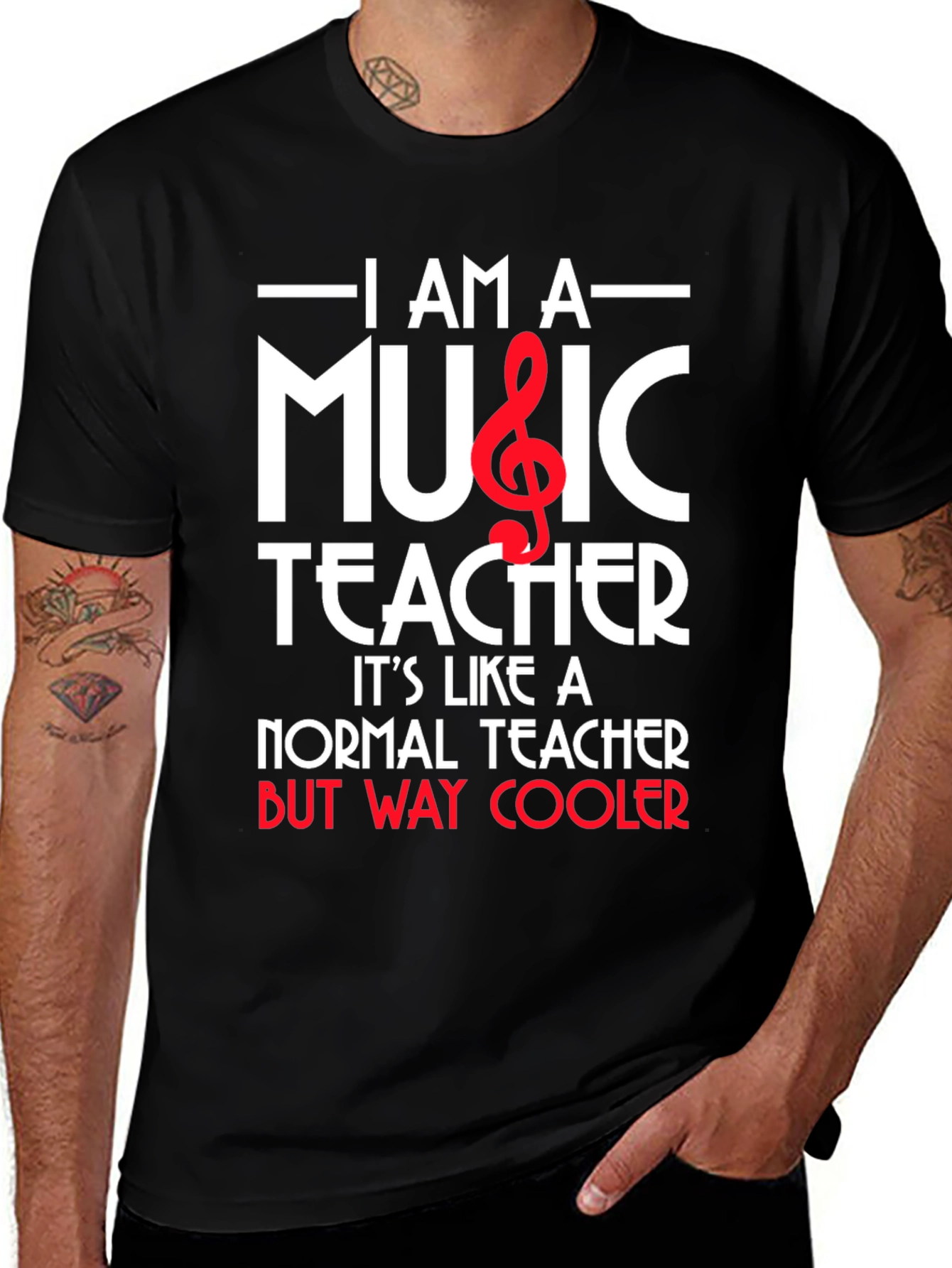 I Am A Music Teacher Graphic T-Shirt
