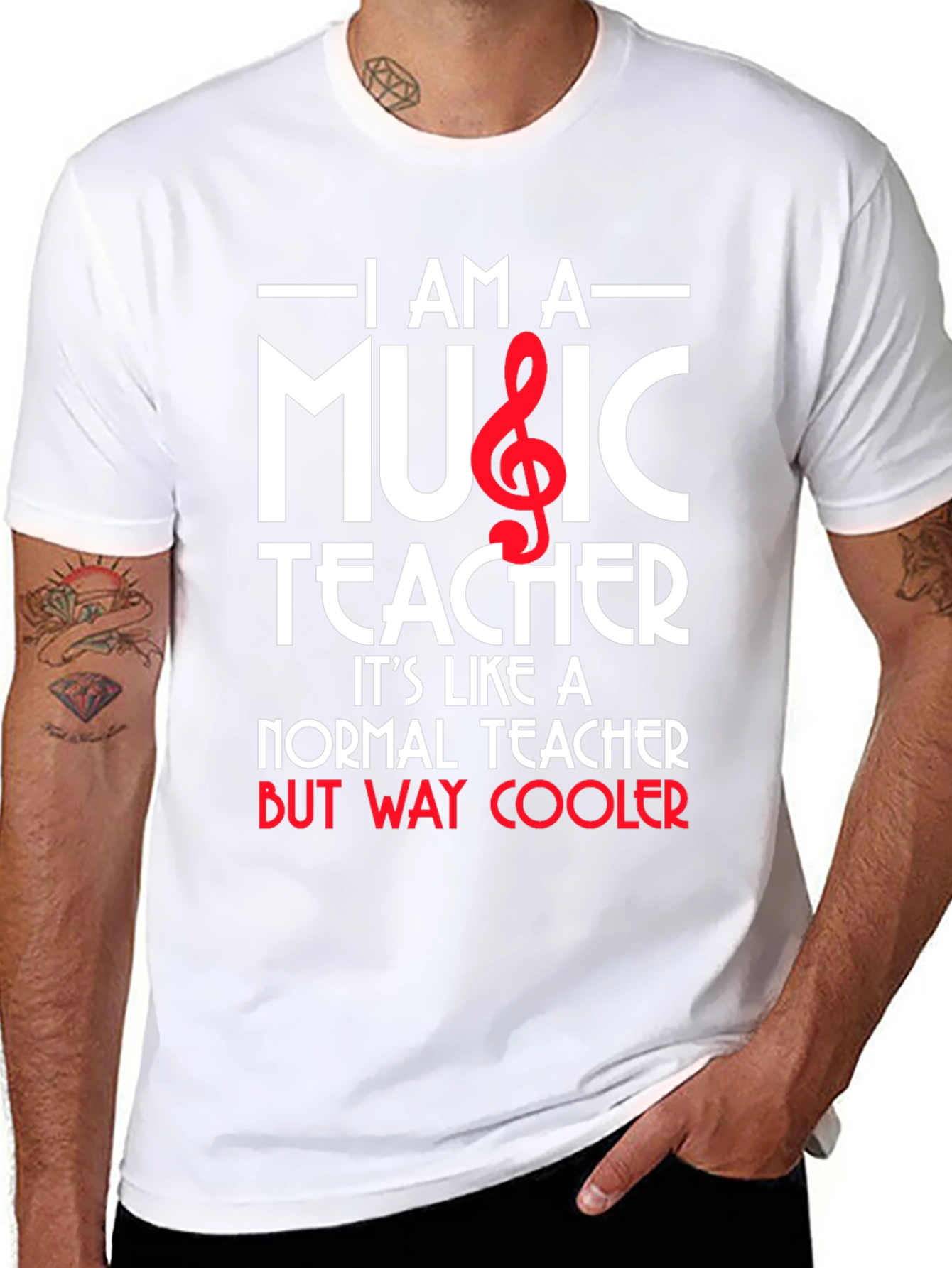 I Am A Music Teacher Graphic T-Shirt