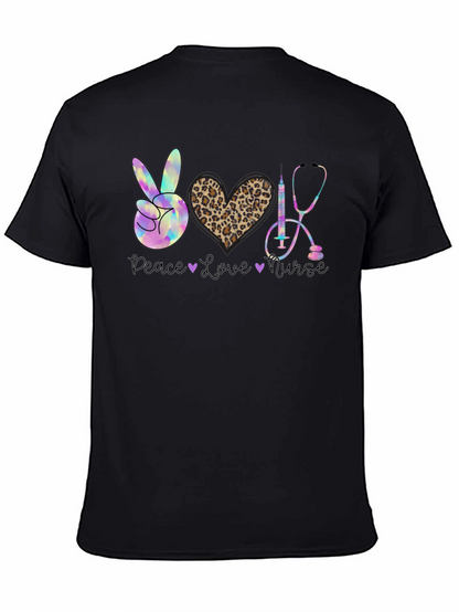 Peace Love Nurse Graphic Tee