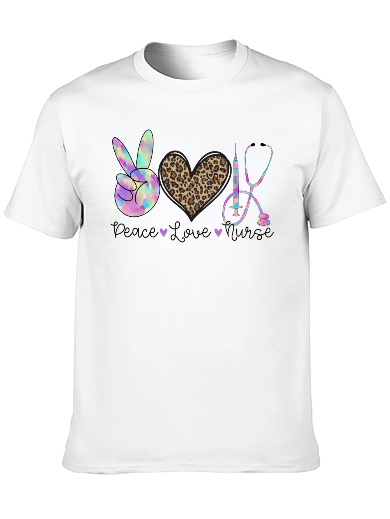 Peace Love Nurse Graphic Tee