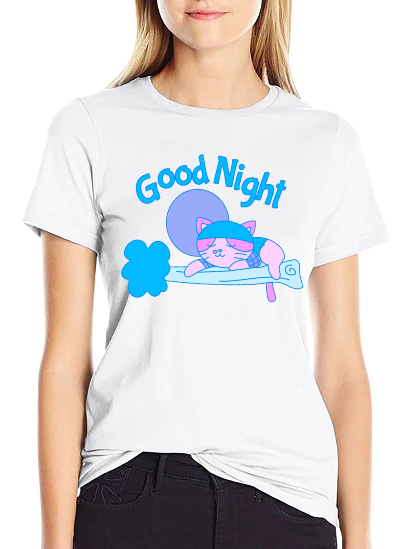 Good Night Cat T-Shirt
