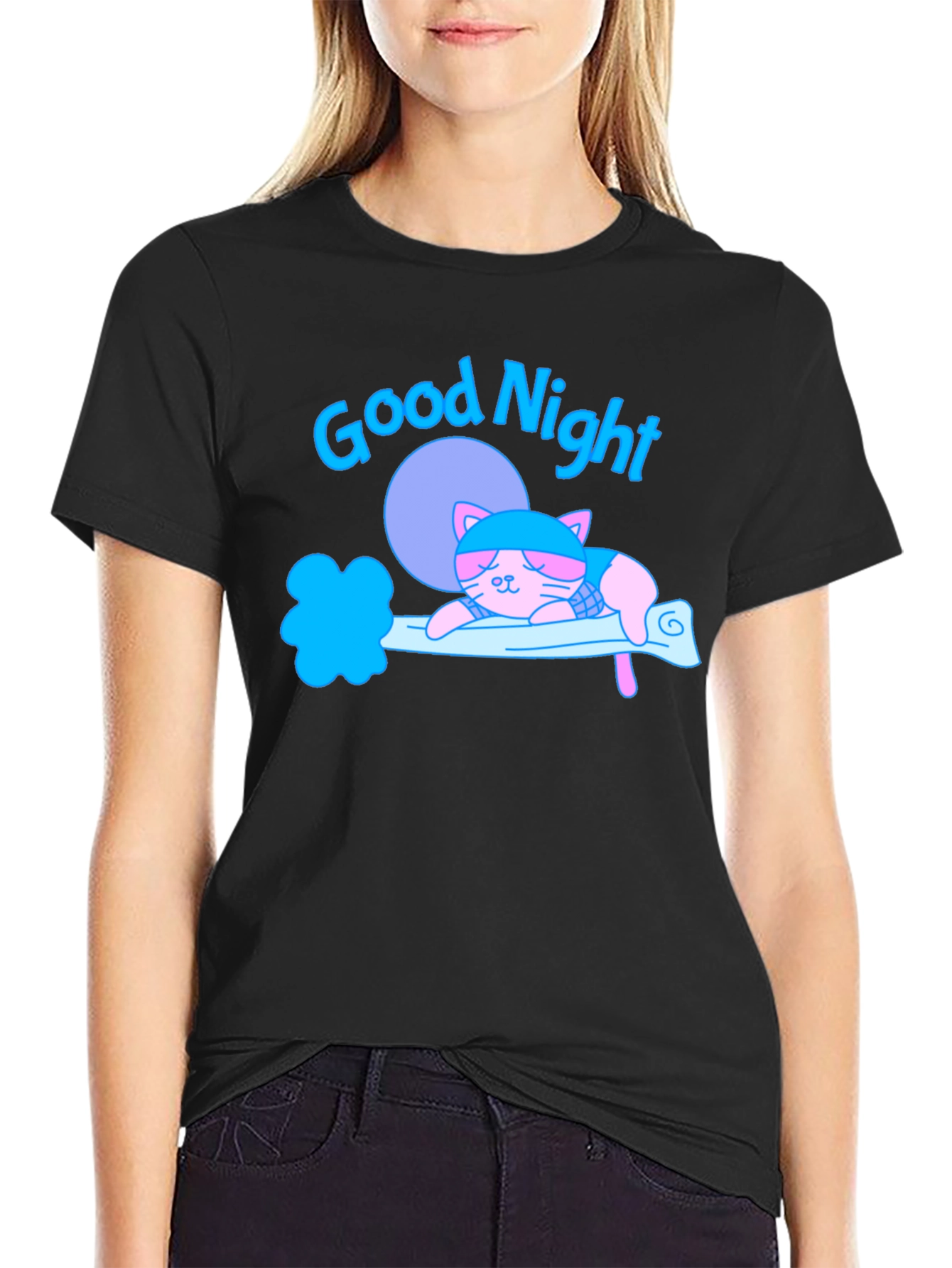 Good Night Cat T-Shirt