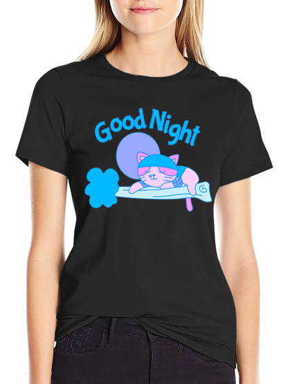 Good Night Cat T-Shirt