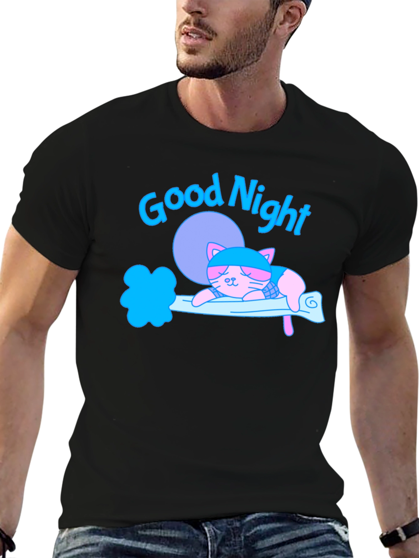 Good Night Cat T-Shirt