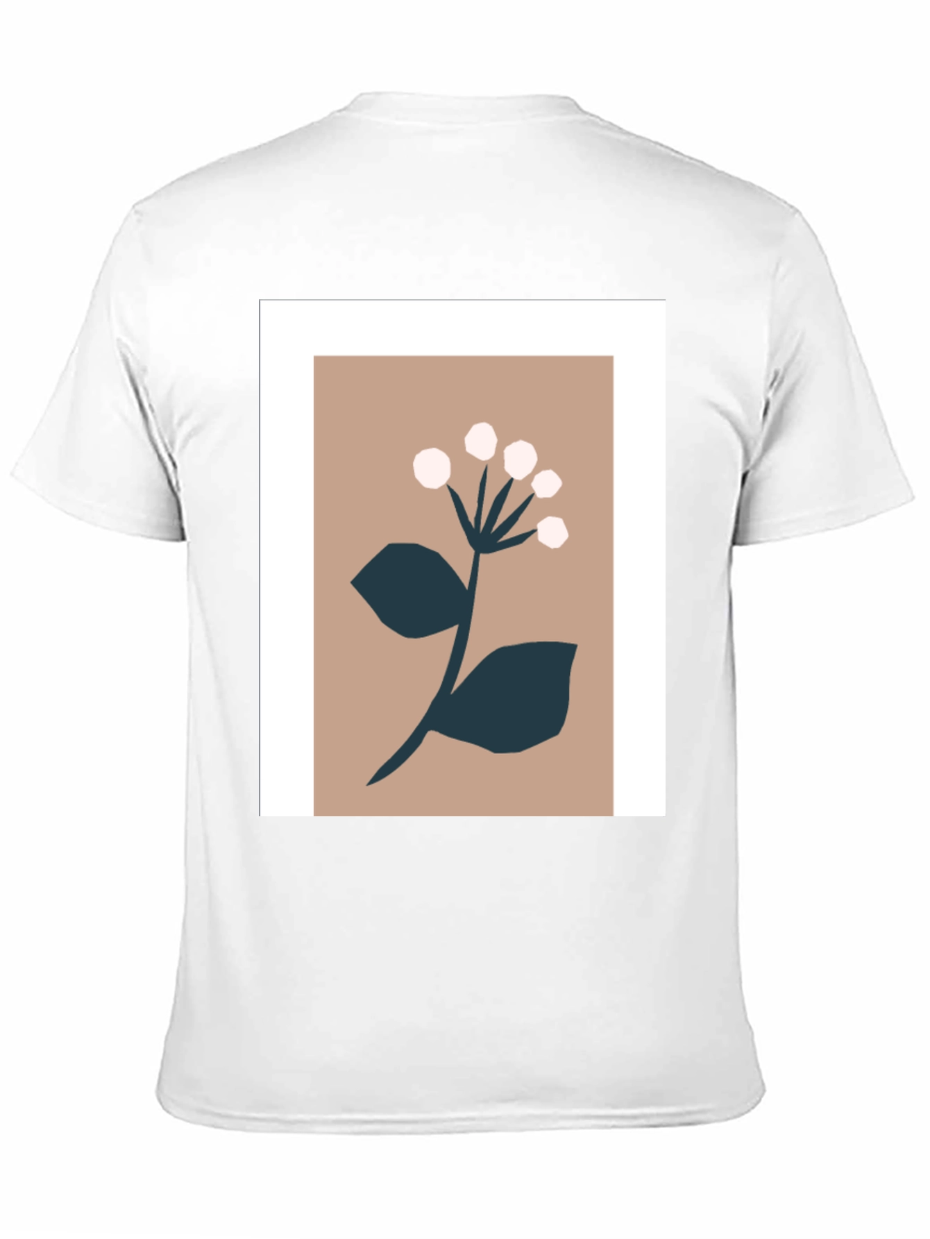 Minimalist Floral Graphic Print Tee