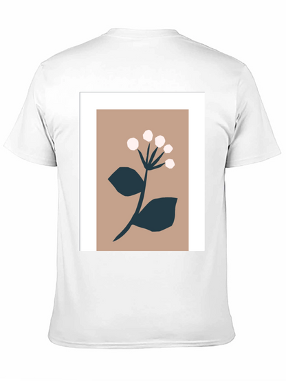 Minimalist Floral Graphic Print Tee