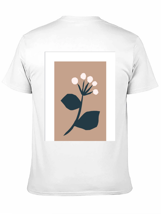 Minimalist Floral Graphic Print Tee