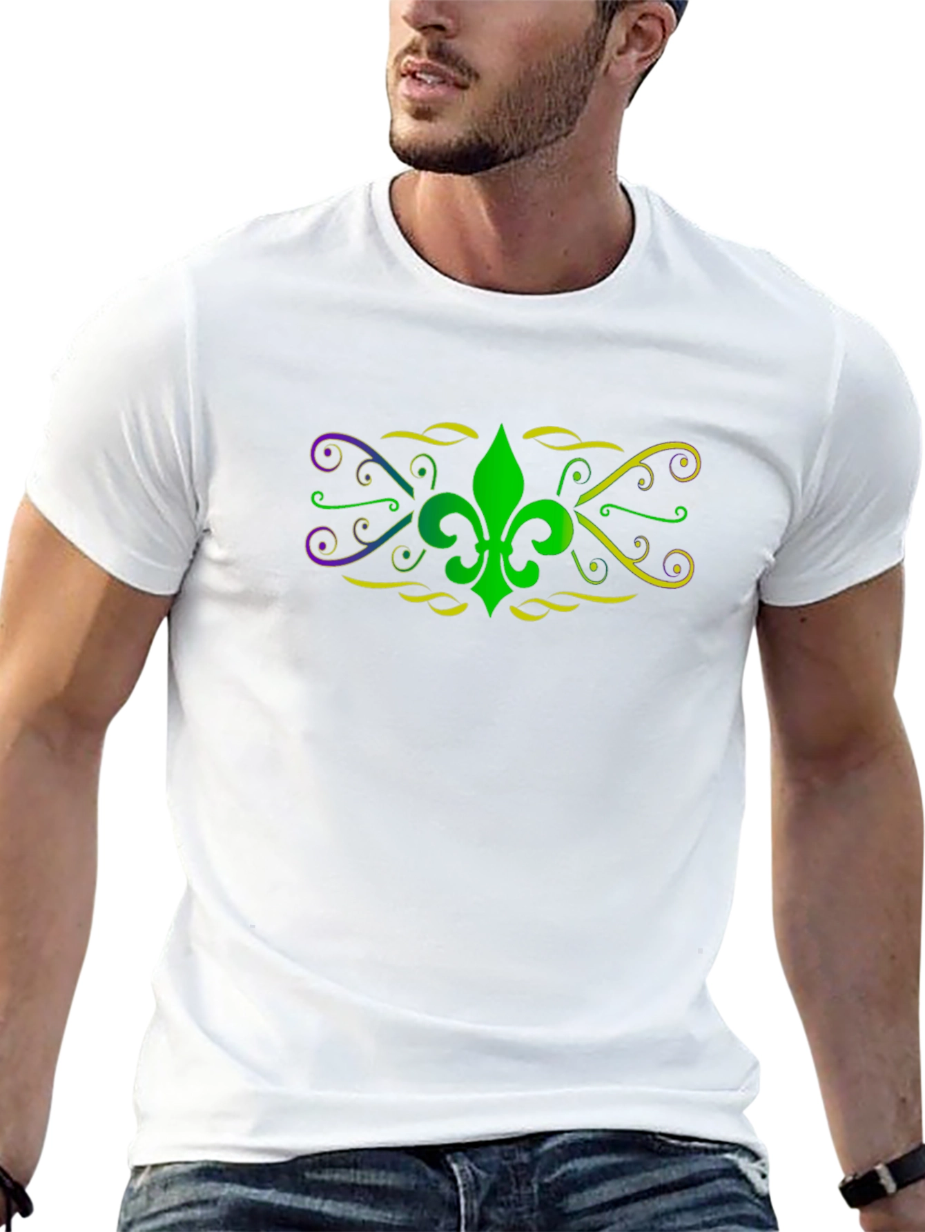 Mardi Gras Fleur-de-lis Graphic Tee