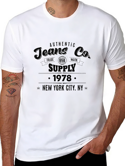 Authentic Jeans Co. 1978 Black T-Shirt