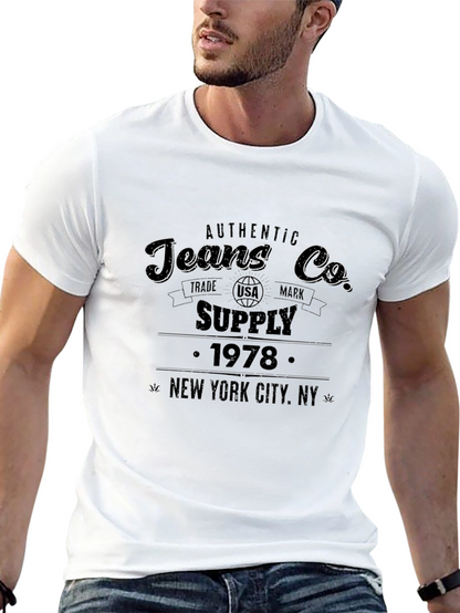 Authentic Jeans Co. 1978 Black T-Shirt