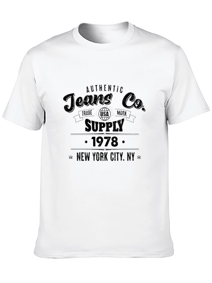 Authentic Jeans Co. 1978 Black T-Shirt