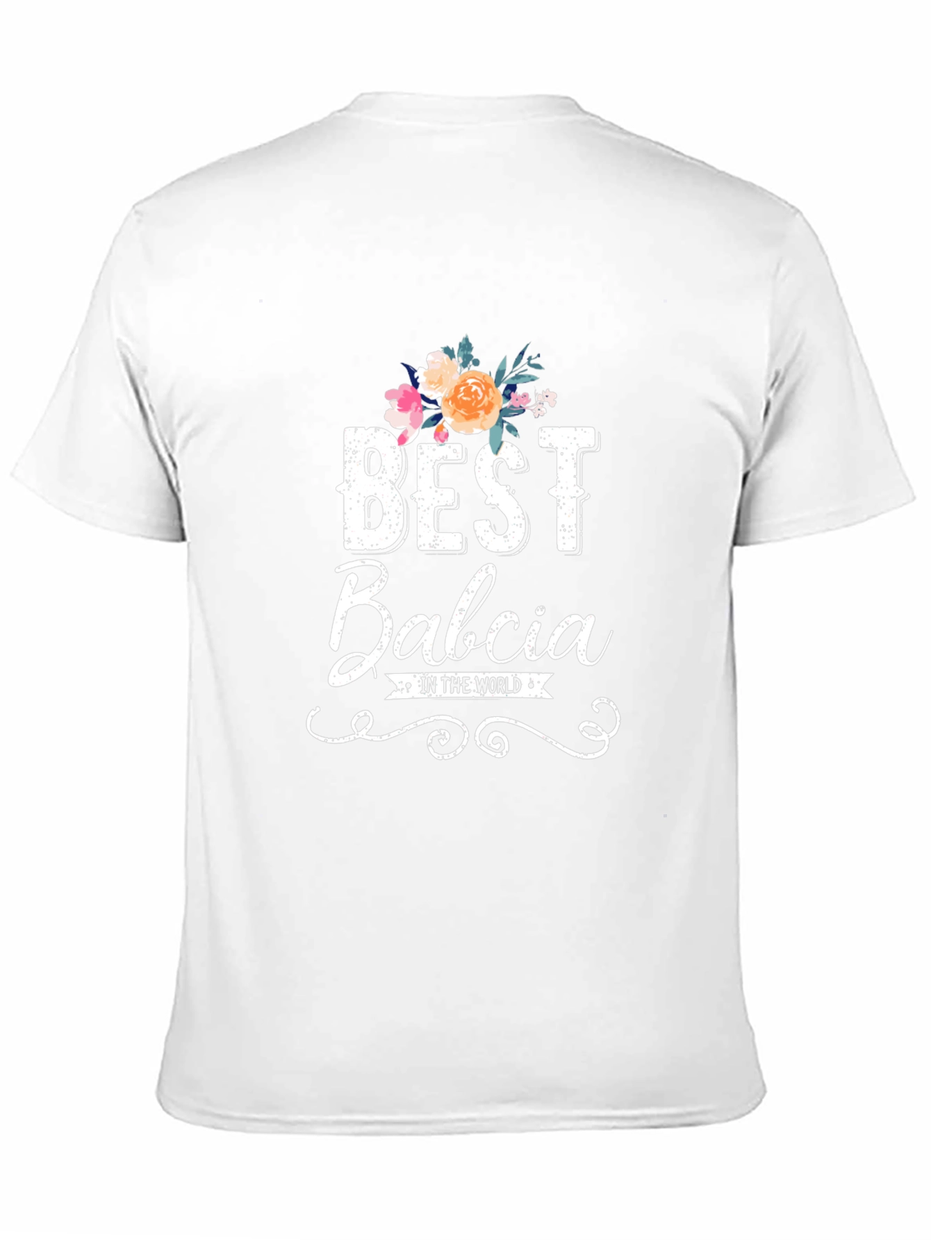 Best Babcia T-Shirt - Floral Design