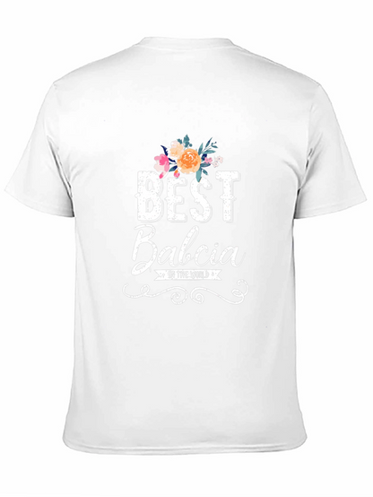 Best Babcia T-Shirt - Floral Design