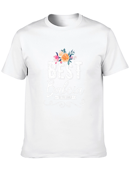 Best Babcia T-Shirt - Floral Design