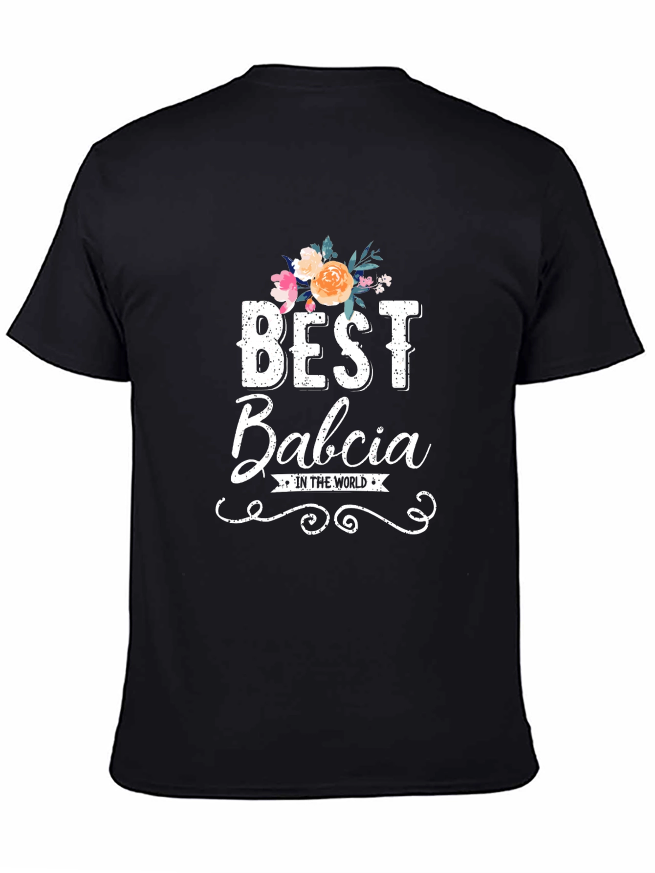 Best Babcia T-Shirt - Floral Design