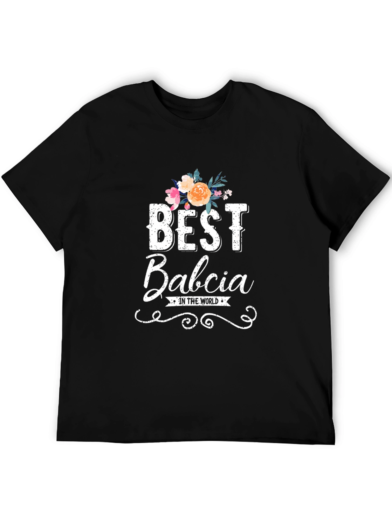 Best Babcia T-Shirt - Floral Design