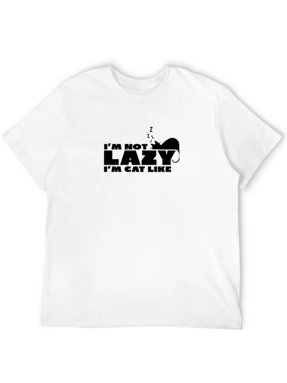 Im Not Lazy Im Cat Like Graphic Tee