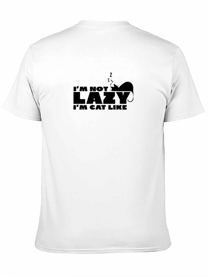 Im Not Lazy Im Cat Like Graphic Tee