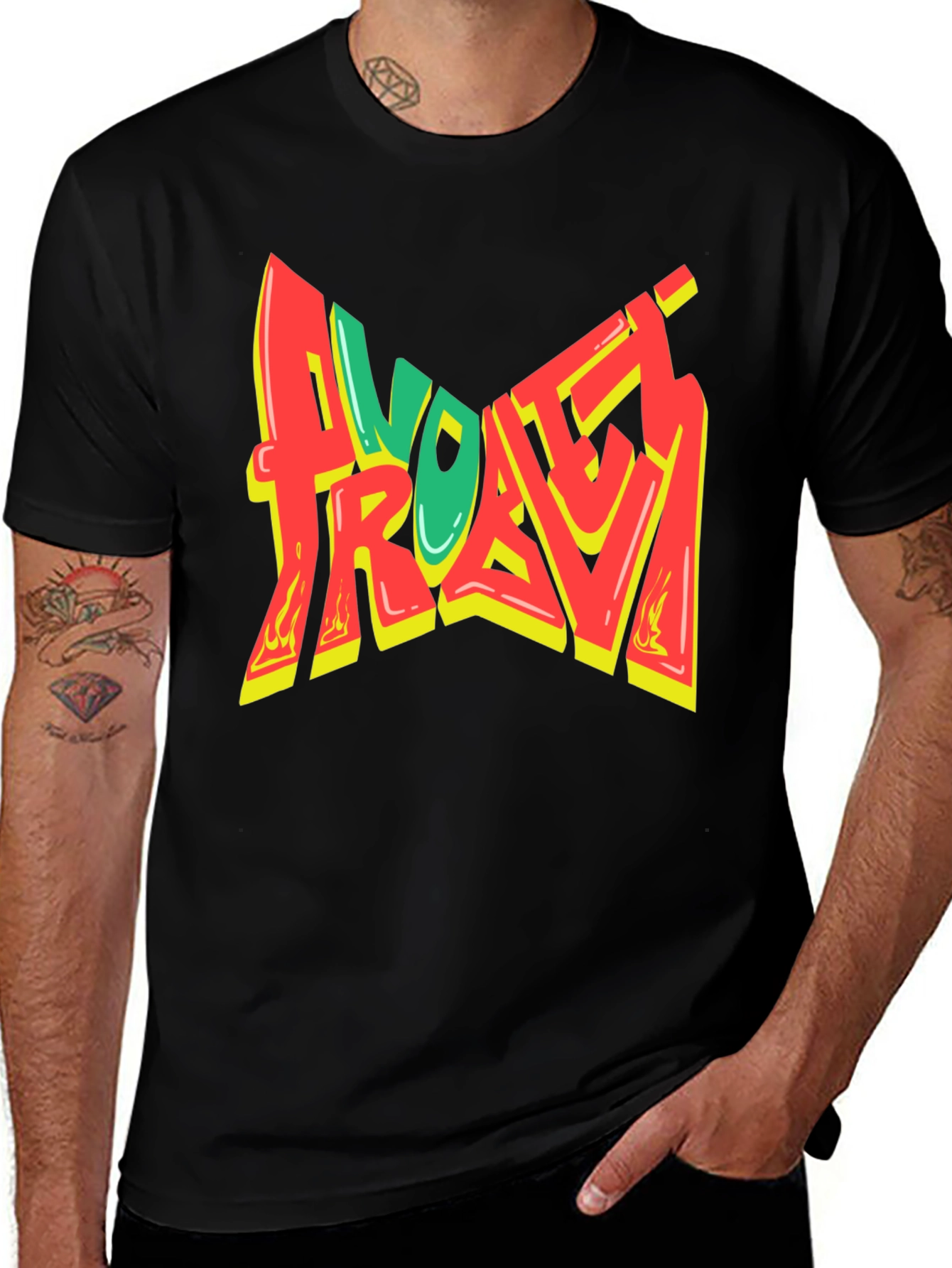 Avotech Travis T-Shirt - Graphic Print Soft Cotton Tee