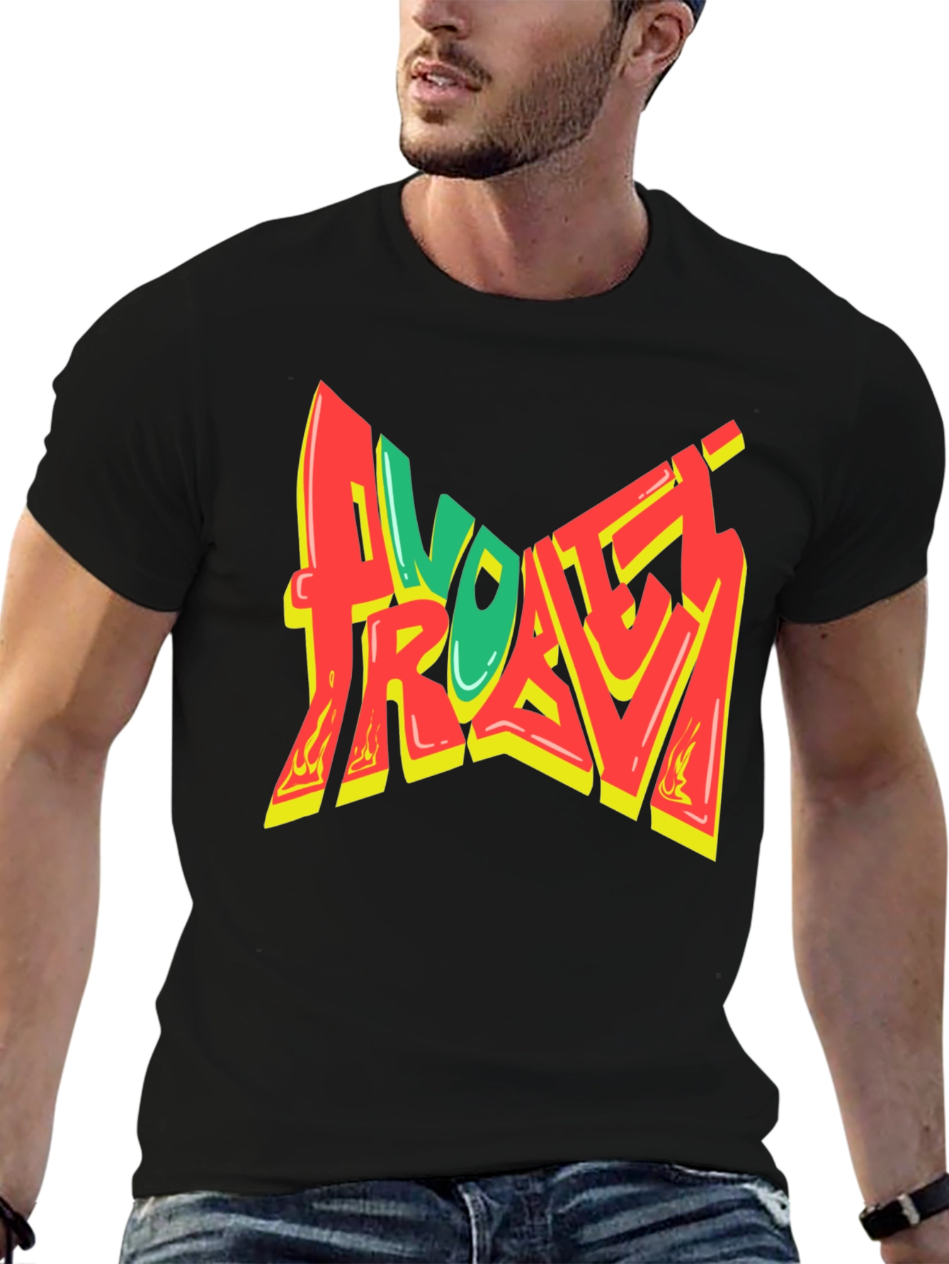 Avotech Travis T-Shirt - Graphic Print Soft Cotton Tee