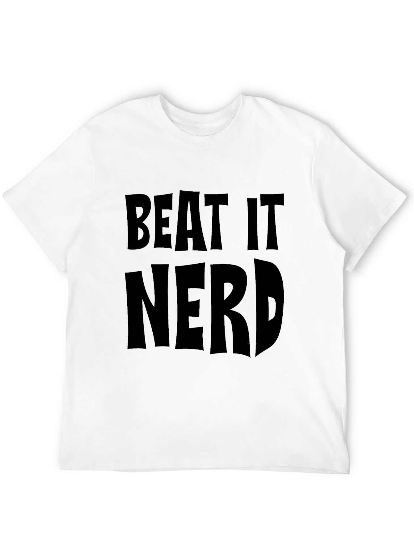 Beat It Nerd Black T-Shirt