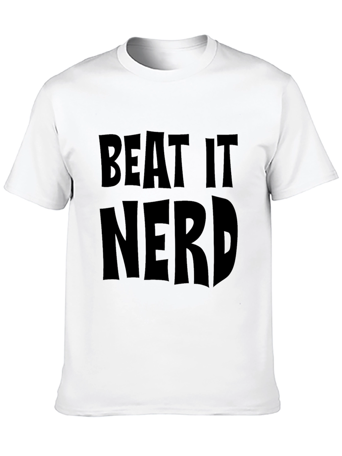 Beat It Nerd Black T-Shirt