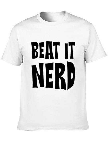 Beat It Nerd Black T-Shirt