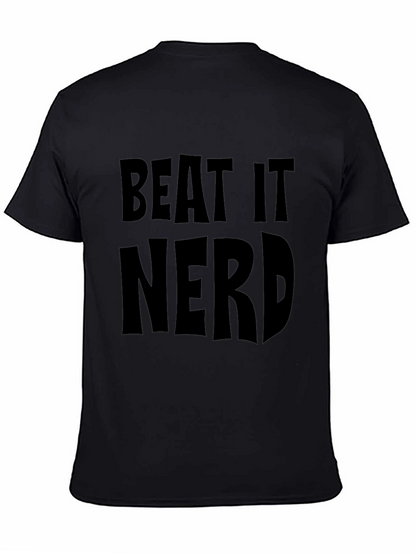 Beat It Nerd Black T-Shirt