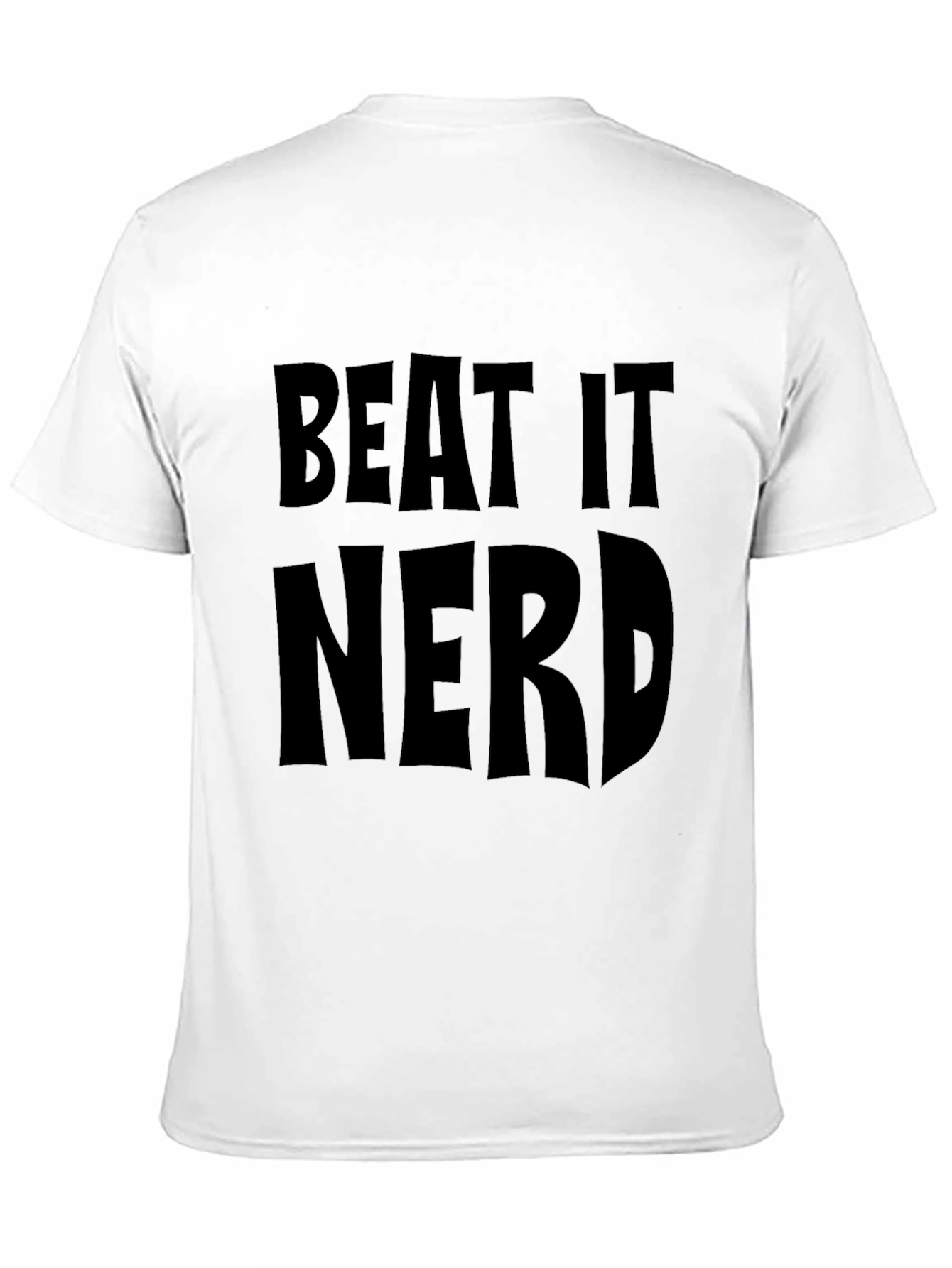 Beat It Nerd Black T-Shirt