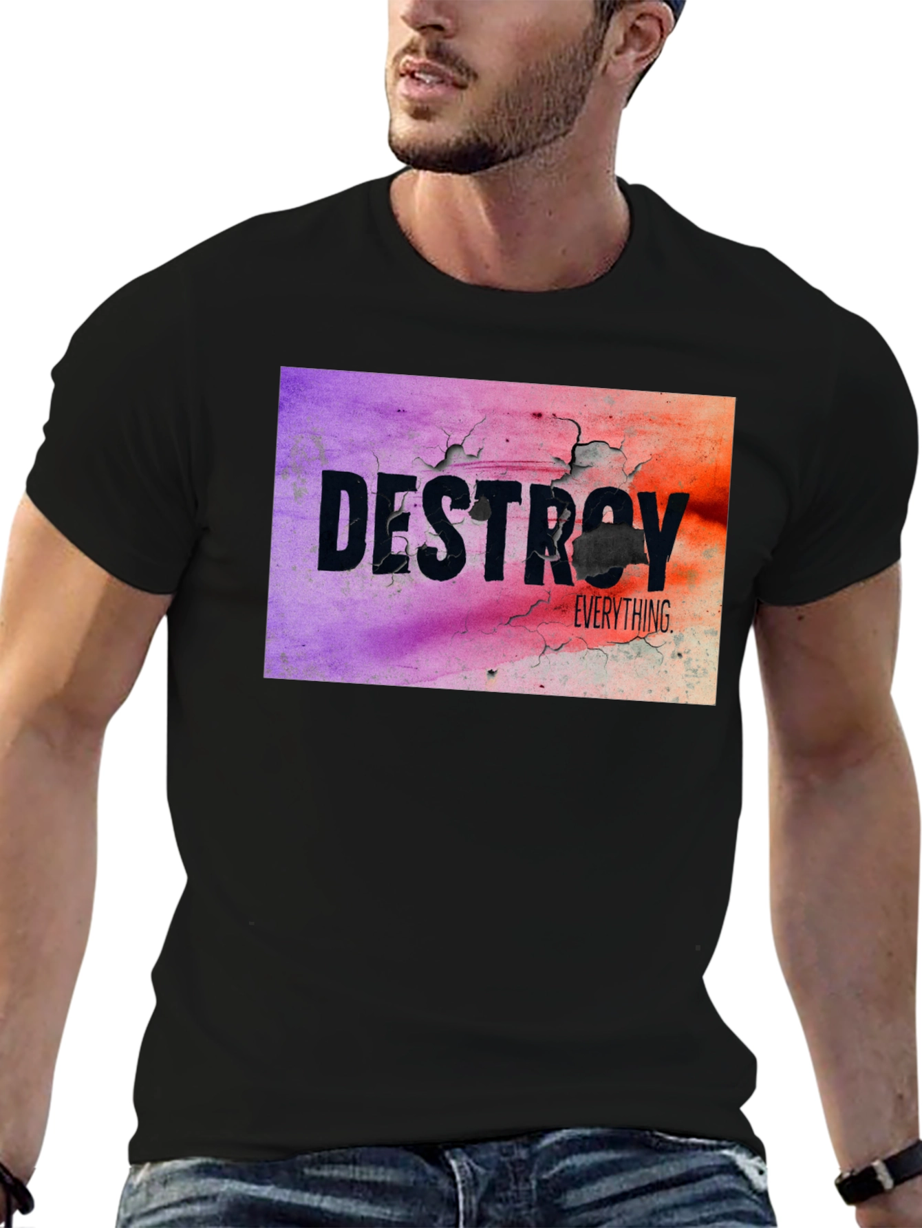 Destroy Everything Graphic Tee - Black