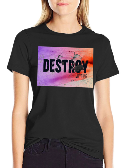 Destroy Everything Graphic Tee - Black