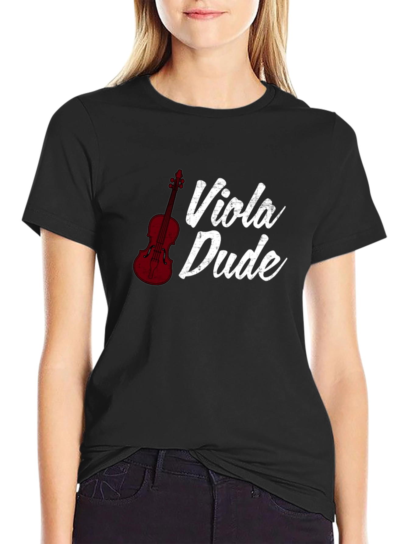 Viola Dude Black T-Shirt