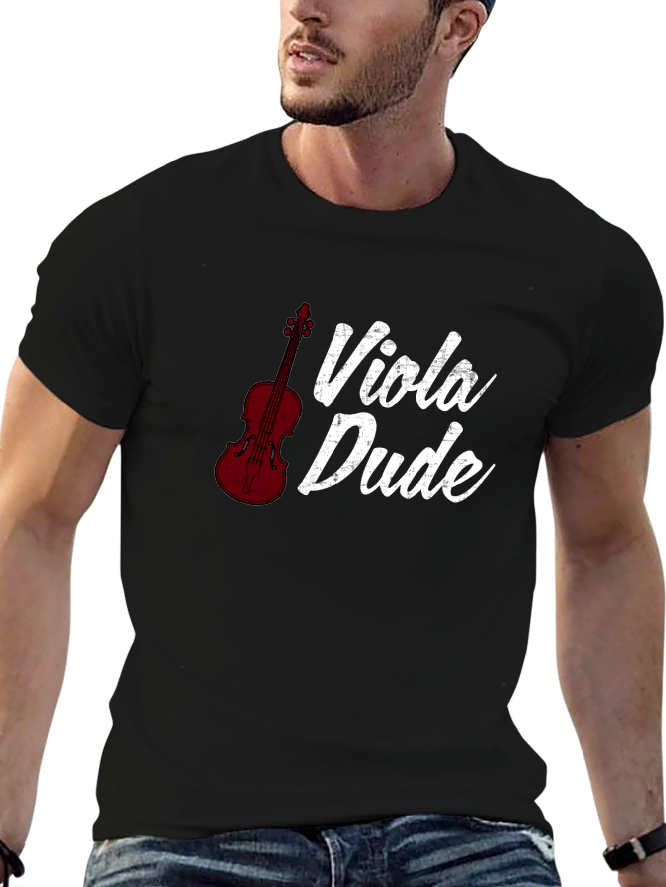 Viola Dude Black T-Shirt